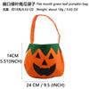 Bolsa de Calabaza de Halloween Bolsa de Fieltro Tote Bolsa Divertida para Niños Bolsa para Guardar Dulces Bruja Calabaza Fieltro Bolsa de Regalo