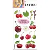 Pegatinas de Tatuaje de Cereza de Dibujos Animados Impermeables Femeninas de Larga Duración Estilo Ins Artificial Pegatinas de Tatuaje de Gama Alta Personalización