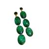 Brincos de zircão de agulha de prata vintage antigo retrô brincos de estilo de corte de luxo retrô nicho brincos de alta qualidade atacado