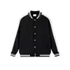 Chaqueta de Béisbol Cardigan Estilo Universitario 380g Sudadera Primavera y Otoño Estilo Básico para Pareja Chaqueta con Bloques de Color Logo Personalizado