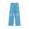 Pantalones Rectos Lavados de Personalidad Tendencia Estilo Americano Transfronterizos Moda Callejera Sueltos Casuales de Pierna Ancha Largos Versátiles Unisex