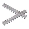 X3-0312 Bornera de conexión Aleación de zinc Retardante de llama Bornera de paso Bornera de tornillo 3A12P