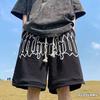 Shorts de Espuma Estilo Europeu e Americano Masculino Verão Calças Estilo Americano Marca da Moda Ins Esportivo Solto Plus Size Calças de Basquete