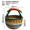 Cesta Tejida a Mano de Algas Marinas de Vietnam Elementos Africanos Estilo Ins Decoración Compras Picnic Cesta Portátil Cesta de Almacenamiento de Escritorio