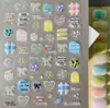 Pegatinas con relieve de Cachorro Lindo Aurora, Lote Mixto Variado Pegatinas de Animales de Dibujos Animados Graffiti 3D para Uñas DIY Modelo Sl