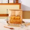 Bolsa de Embalaje Navideño, Bolsa para Pan y Galletas de Nochebuena, Bolsa para Tostadas con Asa de Cartón con Borde de Alambre, Transparente y Engrosada