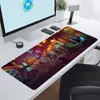 Juego Cyberpunk Tecnología Futurista Alfombrilla de Ratón Súper Grande Tecnología de Gaming E-Sports Alfombrilla de Oficina Extra Grande Borde Antideslizante con Bloqueo
