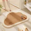 Alfombrilla de baño Absorbente Antideslizante Felpudo Alfombra de Cachemira Pediluvio para Ducha Lavabo de Inodoro Hogar