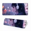Mouse Pad Simples Exclusivo Transfronteiriço para Meninas, Pad de Mesa de Escritório com Aparência Sofisticada, Pad Espesso Extra Grande para Teclado de Computador de Estudo