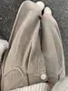 Pantalones de pana color gris té para mujer Otoño Invierno 2026 Nuevos de Cintura Alta Adelgazantes con Caída Gruesos con Terciopelo Pantalones de Pierna Ancha