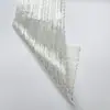 Tecido especial com listras de beleza estampadas a quente com estampagem total em folha de ouro, tecido com costelas listradas brilhantes, material fino para vestidos listrados e figurinos de palco