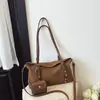 Bolsa Unobstruída de Cor Sólida Retro Feminina Novo Estilo Outono 2026 Bolsa Transversal Relaxada para o Dia a Dia Moda Alto Valor Bolsa de Axila