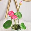 Lótus Simulada Folha de Lótus Decoração para Casa Hotel Escritório Flores Props para Fotografia Ornamentos Flores Artificiais