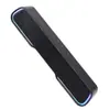 Fábrica Fuente Stock Luz RGB Altavoz Bluetooth Venta al por mayor Portátil Emisor de Luz Inalámbrico Tira Larga de Escritorio Barra de Sonido Pequeña