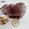 Plumas de avestruz de color, 20-25 cm, disponibles en stock, accesorios para el cabello DIY, venta al por mayor, decoración de plumas, directo de fábrica.