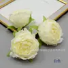Flores de Rosa com Borda Queimada e Núcleo Envolto, Adereços de Cabeça de Flor de Rosa Artificial, Guirlandas, Materiais para DIY, Arranjos de Cena Floral, Flores de Casamento