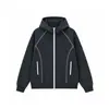 Otoño 2026 Nuevo Sudadera Deportiva para Hombre Retro Americano Línea Hassle Holgada con Capucha Cárdigan Sudadera Ropa Exterior para Pareja