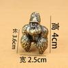 Mesa de Centro King Kong Gorila de Latón Antiguo Mesa de Té Mascota de Té Escritorio de Oficina Adornos Pequeños Adornos de Fundición de Cobre Decoraciones