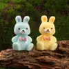 Novos enfeites desenho animado estéreo acessórios DIY gravata coelho novo atacado estéreo coelho desenho animado acessórios de resina