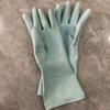 Ropa de lavar platos bicolor plástico acero caucho puesto de mercado suministro comercio exterior 10 yuanes 3 dos modos tareas domésticas guantes de látex