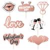 Tarjeta de decoración de papel para pastel de San Valentín transfronterizo Tema de propuesta de fiesta de San Valentín Firma de mesa de postres Firma