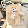 Caja de Pañuelos de Coche de Dibujos Animados Lluvia Azul Muñeco de Peluche Juguete Oso Pequeño Colgante para Coche Dispensador de Pañuelos Bolsita Creativa para Colgar Pañuelos