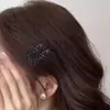 Presilhas de Cabelo Estilo Coreano com Toque de Luxo, Grampos Exquisitos, Mini Presilhas de Strass para Franja Lateral, Acessórios de Cabelo, Presilhas de Laço, Presilhas para Franja