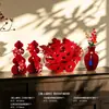 Decoraciones de carácter "doble felicidad" para bodas, adornos 3D de "doble felicidad", juego de decoración para dormitorio principal y habitación de bodas, accesorios para fotos de boda y compromiso
