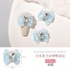 Joyas para uñas con lazo de guerrera, para chicas guapa y famosas en línea, con diseño de viento puro, amor, diamante, hielo, transparente, resina tridimensional, accesorios para uñas.