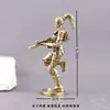 Latón Vintage Punk Cyberpunk Soldado de Fuerzas Especiales Femenino Modelo Figura Escolar Juguete Regalo Masculino Adorno de Latón para Escritorio