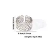 Anillos de Acero Inoxidable Geométricos Simples Estilo Europeo y Americano de Venta Caliente Transfronteriza, Joyería Versátil de Personalidad de Nicho de Lujo Ligero, Al por Mayor en Stock