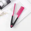 Venta Caliente Coreana Peinado Nuevo Diseño de Clip en V Peine para Cabello Rizado Peine para el Cabello Peine Alisador Herramientas de Peluquería