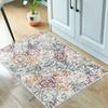 Alfombra persa retro transfronteriza estilo étnico turco para exteriores resistente a la suciedad felpudo para frotar los pies felpudo para puerta de entrada en stock