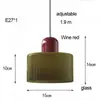 Lámpara Colgante Estilo Vintage Bauhaus Línea Larga Dormitorio Mesita de Noche Vidrio Lámpara Colgante Pequeña Mesa de Comedor Accesorios de Iluminación Minimalistas