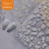 Pegatinas para uñas Tomoni Relief, pegatinas explosivas de papelería japonesa para uñas, pegatinas de camelia para uñas después de la lluvia, pegatinas de joyería para uñas