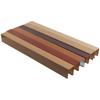 Pasa-techo Cuadrado de Aluminio Forma de U Madera Aluminio Cuadrado Personalizado Partición Pasaje Cuadrado Curvo Rejilla Techo Aluminio Cuadrado