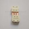 Conector de resistencia de platino PT100, clavija plana, tipo C, en forma de U, blanco, con trípode, MTP-U/C-MF