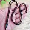 Cuerda redonda pequeña de imitación de 2 m, plata de ley 925, seda, cuentas de madera Xiangyun, cordón para collar tejido a mano ajustable de jade y cinabrio, venta al por mayor