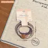 Conjunto de elásticos de cabelo em formato de coração e estrela, acessórios de cabelo doces e únicos estilo coreano, enfeites de cabelo da moda, estilosos e versáteis com um toque de luxo