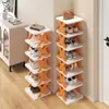 Sapateira para Casa, Hall de Entrada, Escritório, Dormitório, Economizadora de Espaço, Armário Estreito de Plástico para Sapatos, Não Requer Instalação, Armário Estreito para Sapatos