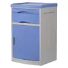 Mesa de cabeceira médica em ABS, armário de armazenamento para hospital e lar de idosos, mesa de cabeceira em aço inoxidável, ecológico e durável