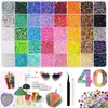 Bestseller transfronteiriço 3mm strass coloridos de resina com base plana, 40 cores strass jelly cor AB para DIY em roupas, nail art e decoração de celular