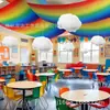 Cortinas Temáticas de Vida Marinha Transfronteiriças Novas para Decoração de Sala de Aula, Cortinas e Velas Suspensas para Decoração de Ambiente de Festa Indoor