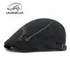 Nuevos Sombreros de Algodón para Primavera y Verano con Letras Bordadas Personalizadas, Boinas para Mujer, Sombreros Retro Británicos de Visera, Gorras de Béisbol para Hombre