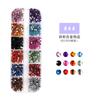 Nuevas Joyas para Manicura Joyería de Diamantes 12 Cajas Joyería de Aleación con Lentejuelas Remache Ojo de Caballo Joyería de Perla y Pedrería