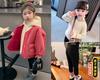 Abrigo para niña Otoño e Invierno 2024 Nuevo para niños Estilo coreano Invierno Dos piezas Bebé Acolchado de algodón Abrigo de invierno