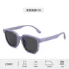 Gafas de Sol Suaves de Silicona para Niños y Niñas, Montura Cuadrada con Tachuelas, Polarizadas, Protección UV, Gafas de Sol para Bebé para Salidas, Protección Ocular de Moda