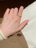 Anillo Frosted de Estilo Dulce Simple Nuevo Moda para Mujer Sentido de Alta Gama Temperamento Personalidad Anillo de Dedo Abierto Ajustable Mujer