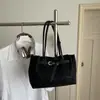 2026 Nueva Textura Bolsa para Axila de Mujer Gran Capacidad Bolso de Hombro para Viajes Cotidianos Bolso Baguette Mate de Gama Alta de Nicho Transfronterizo