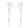 Decorações de Halloween Mãos de Plástico Simuladas Ossos Esqueleto Estaca de Jardim de Halloween Mão de Fantasma Adereços de Decoração Ornamentos